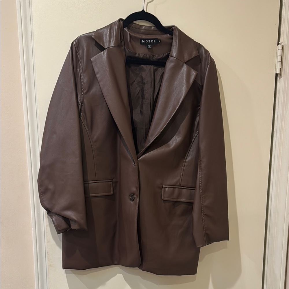 Motel Rocks Brown Blazer Classic Tailored Fit